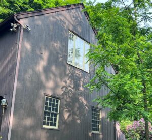 Black exterior house paint